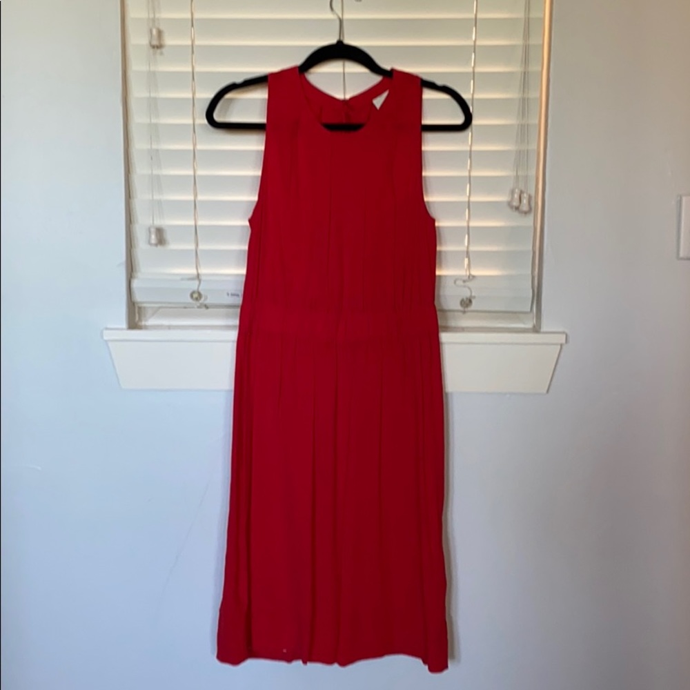 kate spade Red Sleeveless Midi Dress
